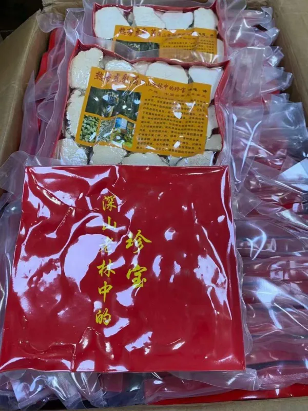 Box of packaged Chinese traditional foods.